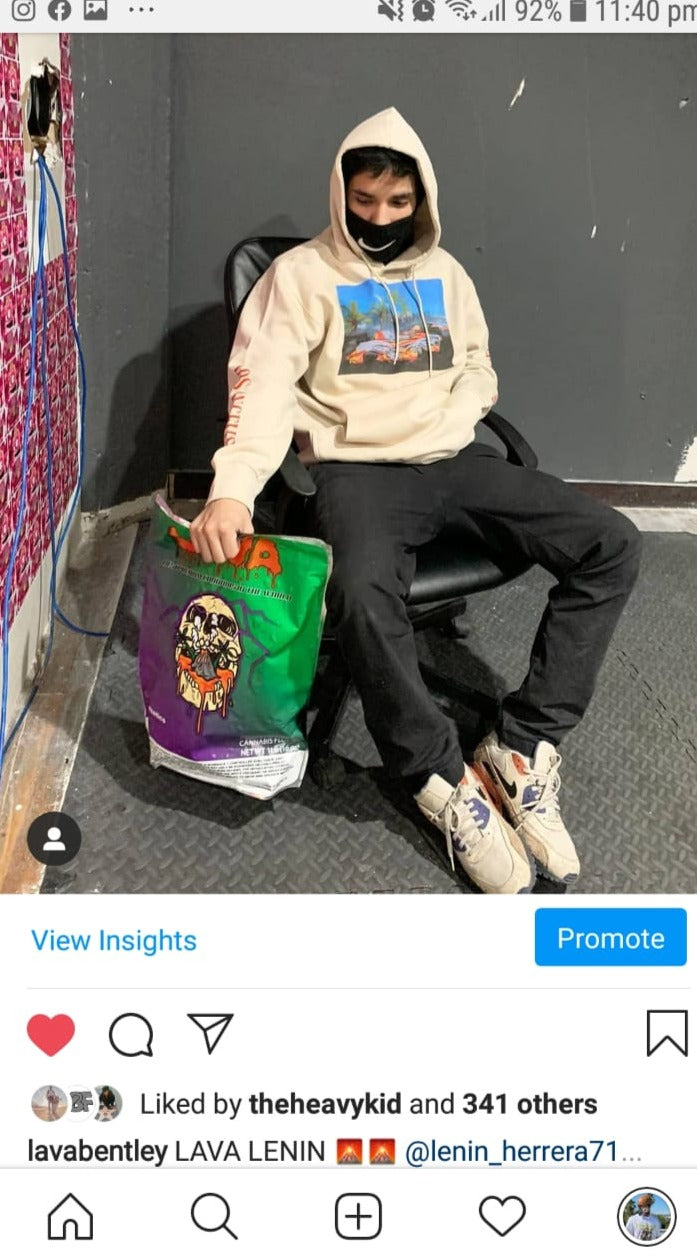 Lava Tan Canvas hoodie