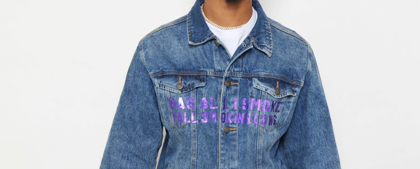 LAVA Scottie Skulcano Blue Jean Denim Jacket