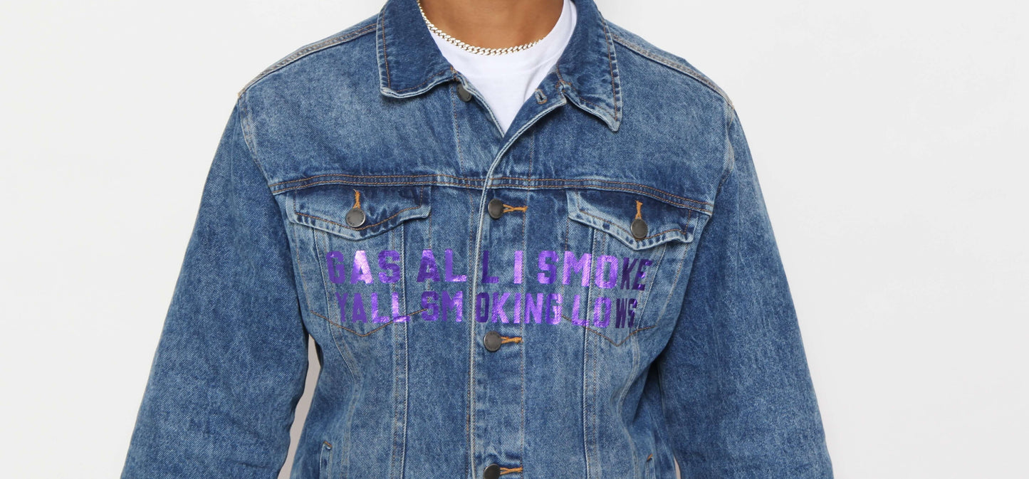 LAVA Scottie Skulcano Blue Jean Denim Jacket