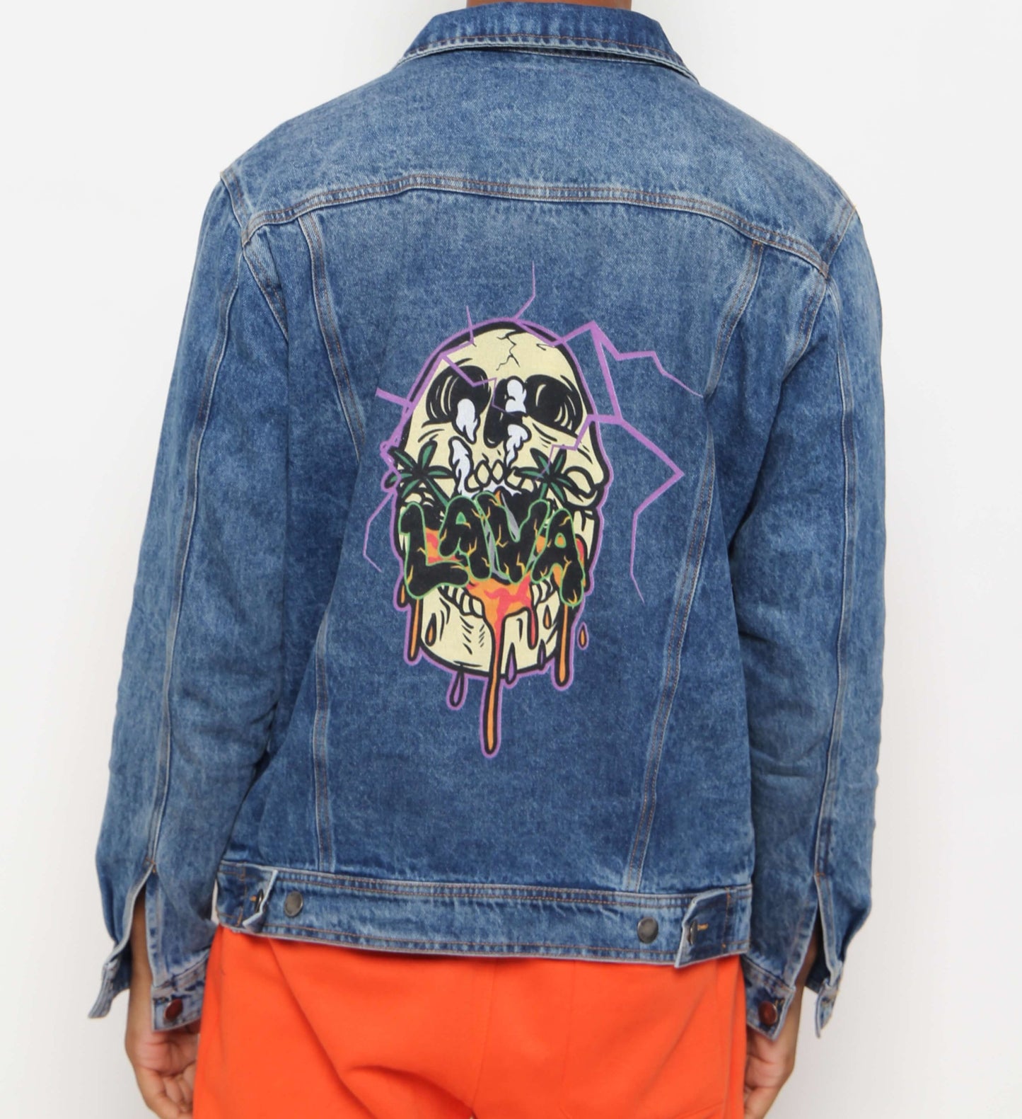 LAVA Scottie Skulcano Blue Jean Denim Jacket