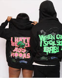 Lava x popping - Spoiled brat zip up hoodie