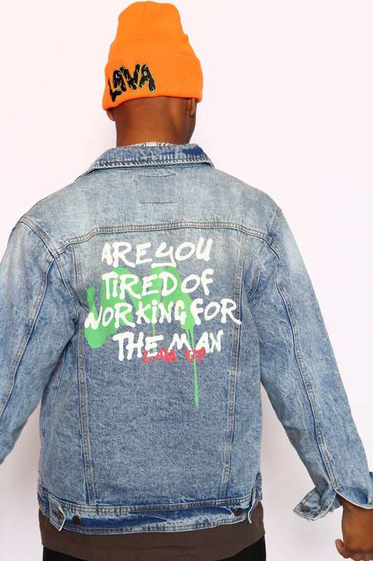 LAVA UP Blue jean Denim  jacket