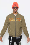 Lava Packs Lyrics Olive Green  Bomber Jacket