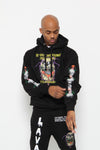 LAVA NATION  Black Scottie Skulcano  Hoodie