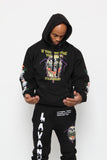LAVA NATION  Black Scottie Skulcano  Hoodie