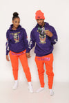 Lava Nation Purple  Skulcano Hoodie