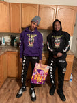 Lava Nation Purple  Skulcano Hoodie