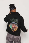 Larry The Lava Man Black  Denim Jacket