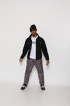Larry The Lava Man Black  Denim Jacket
