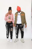 Lava Nation Black  Sweat pants