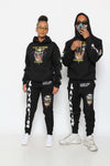 Lava Nation Black  Sweat pants