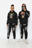 Lava Nation Black  Sweat pants